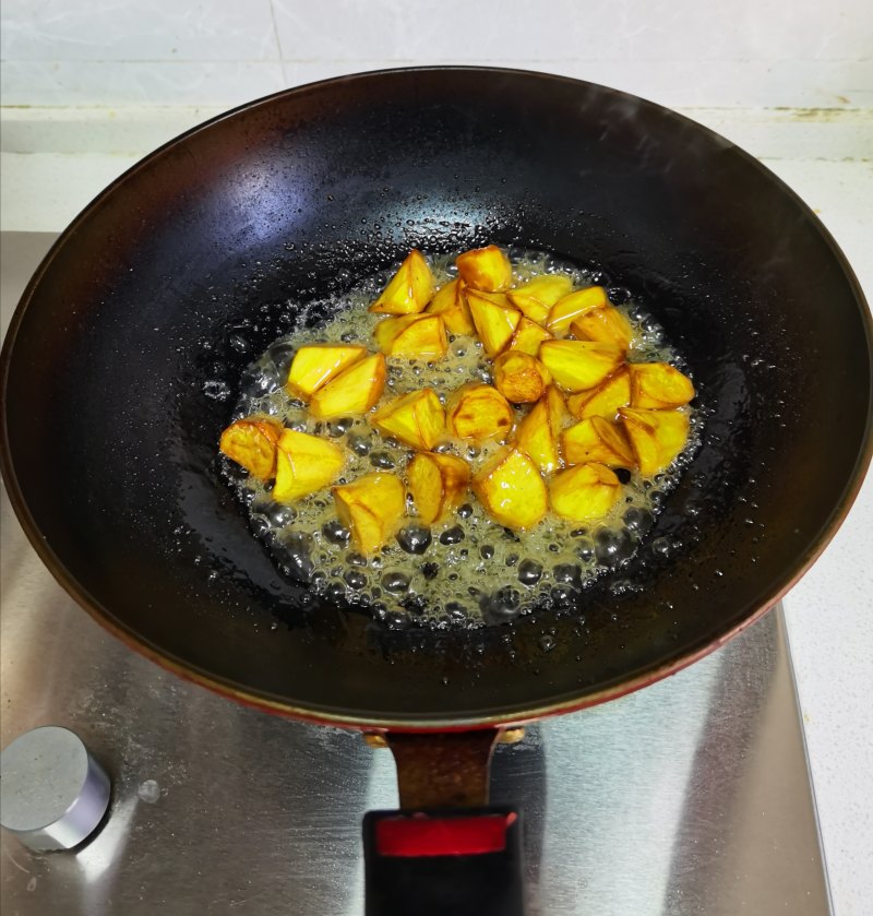 Steps for Making Sweet Potato in Sugar Frost