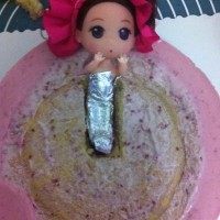 Step-by-Step Instructions for Making Raspberry Mousse Cake (Bubble Bath Doll Version)