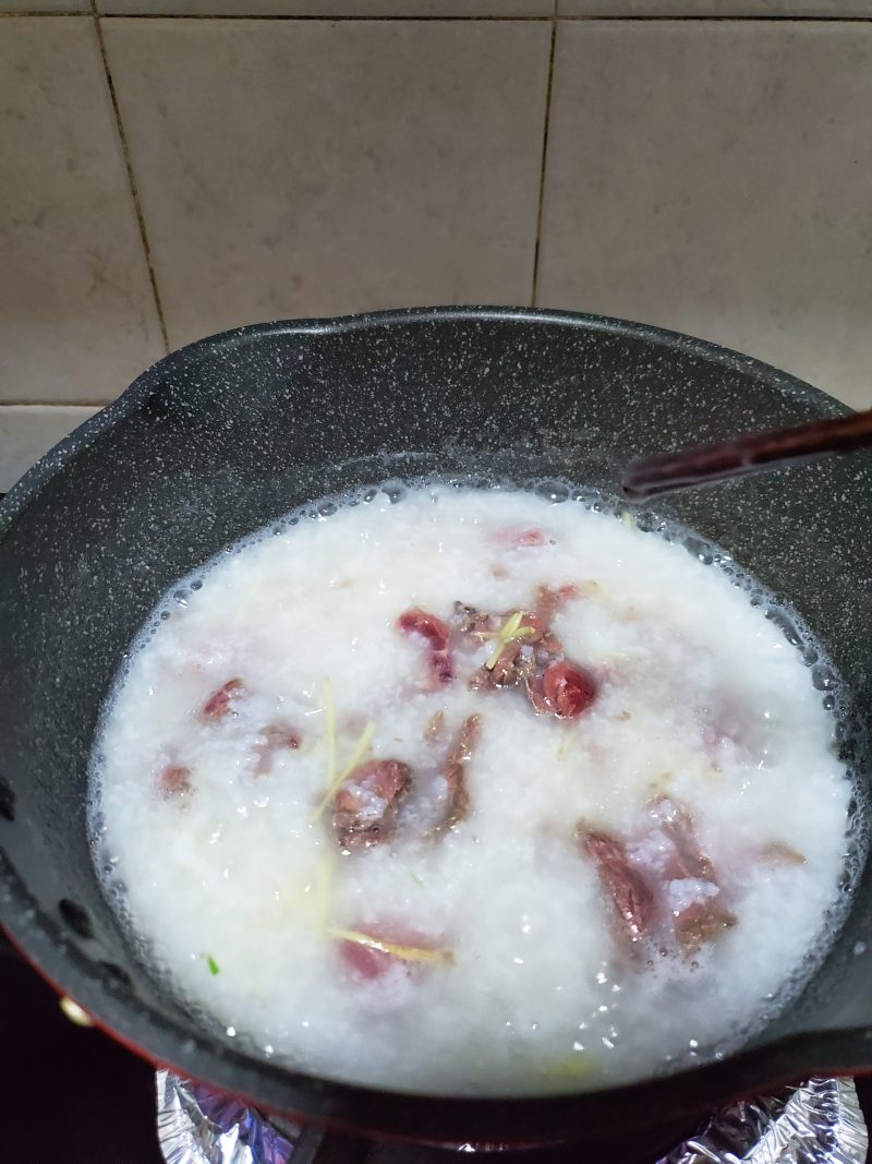 Steps for Making Beef Congee