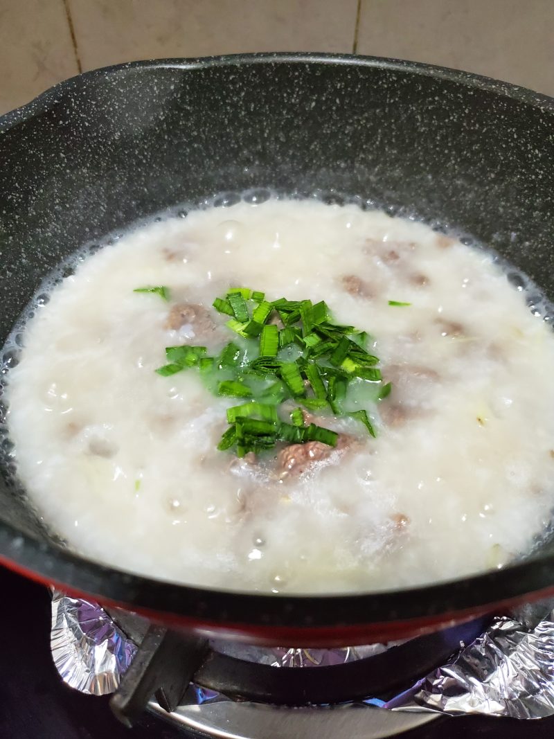 Steps for Making Beef Congee