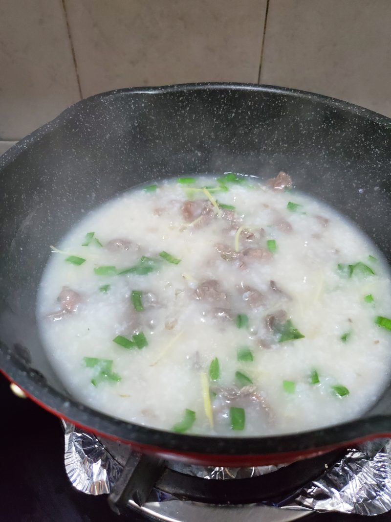 Steps for Making Beef Congee