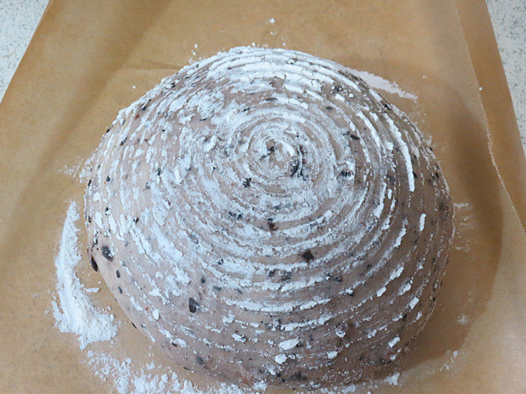 Steps for making Healthy and Rustic Whole Wheat Blueberry and Pecan Soft European Bread