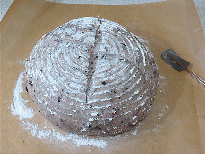 Steps for making Healthy and Rustic Whole Wheat Blueberry and Pecan Soft European Bread