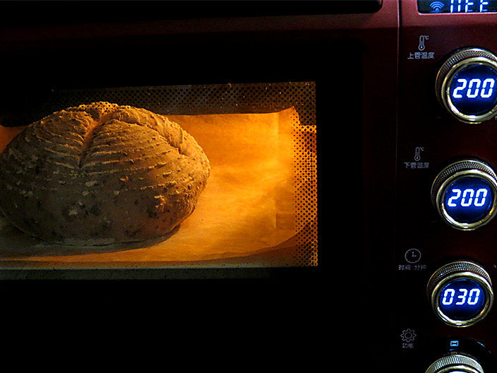 Steps for making Healthy and Rustic Whole Wheat Blueberry and Pecan Soft European Bread