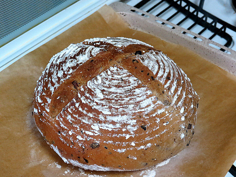 Steps for making Healthy and Rustic Whole Wheat Blueberry and Pecan Soft European Bread