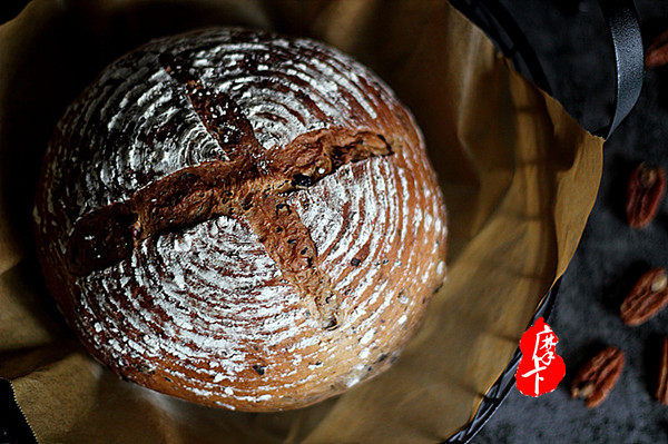 Healthy and Rustic Whole Wheat Blueberry and Pecan Soft European Bread