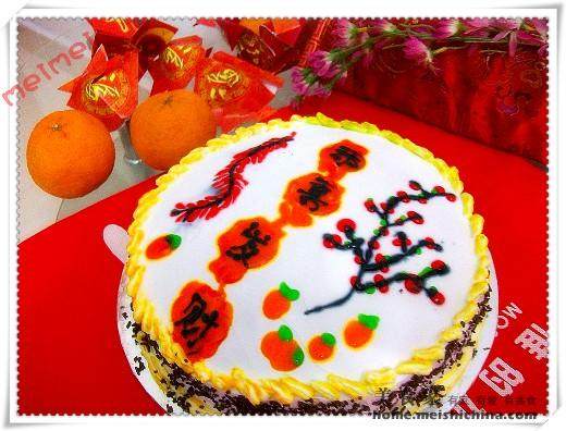 Chinese New Year Cake DIY@@Firecracker Spring Sponge Cake