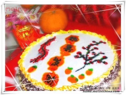 Chinese New Year Cake DIY@@Firecracker Spring Sponge Cake Making Steps