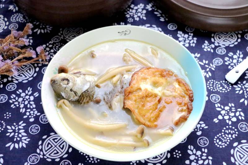 Carp and Crab Mushroom Soup