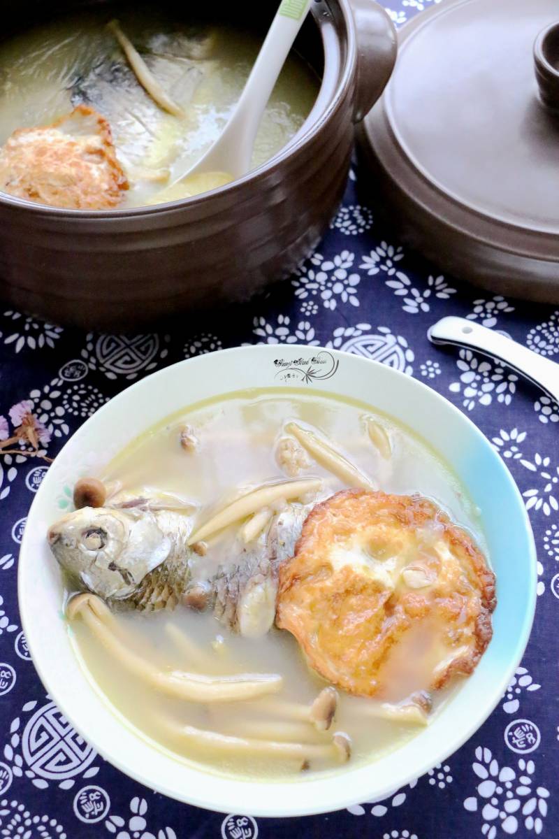 Carp and Crab Mushroom Soup