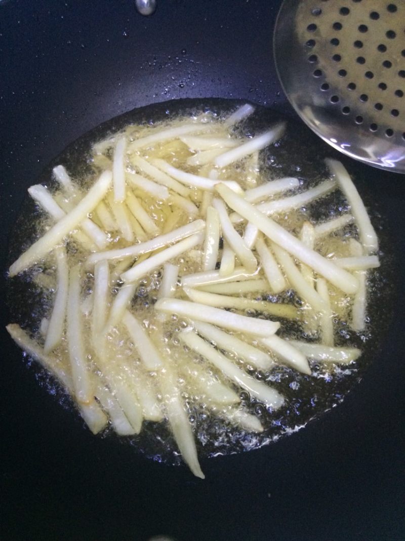 French Fries Making Steps