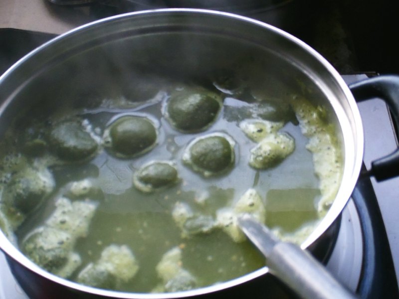 Steps to Make Green Tea Tangyuan