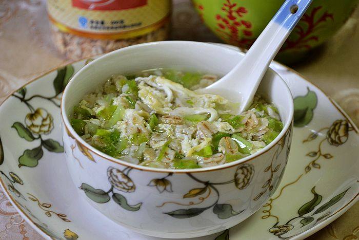 Egg and Cabbage Oatmeal Porridge