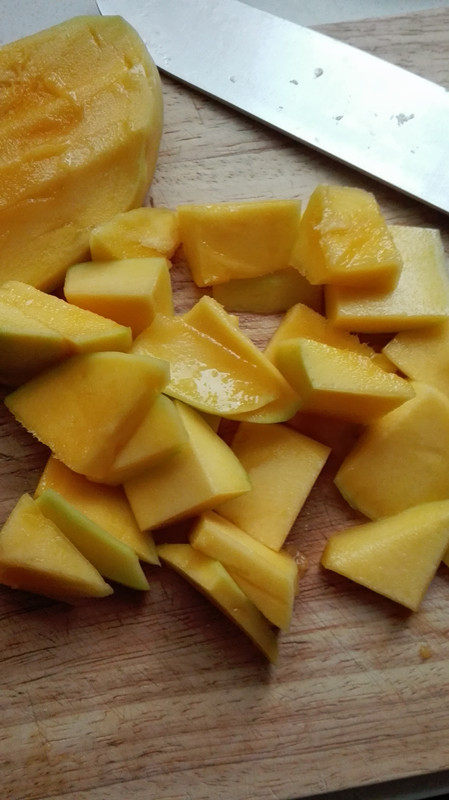 Steps for Cooking Green Mango and Cucumber Platter