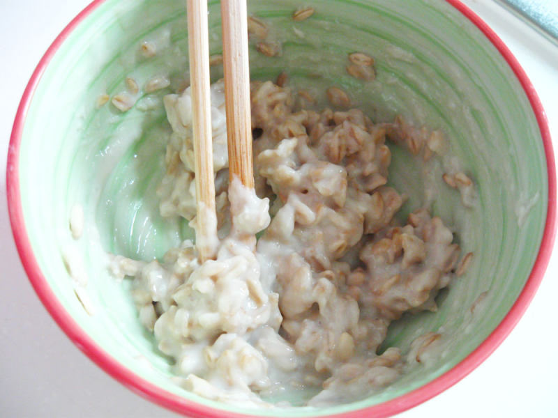 Steps for Making Soy Milk Oat Bread