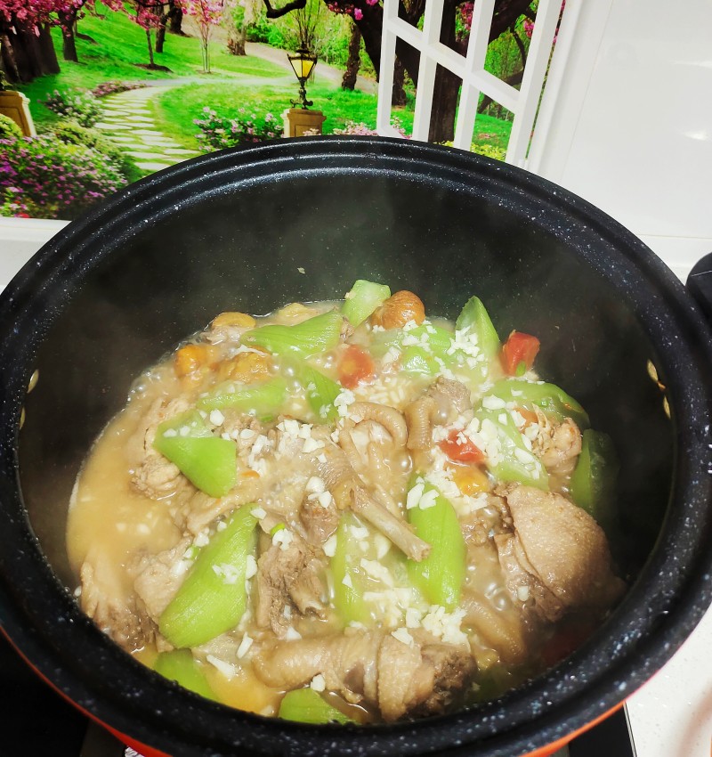 Steps for Cooking Chestnut Chicken Stew with Vegetables