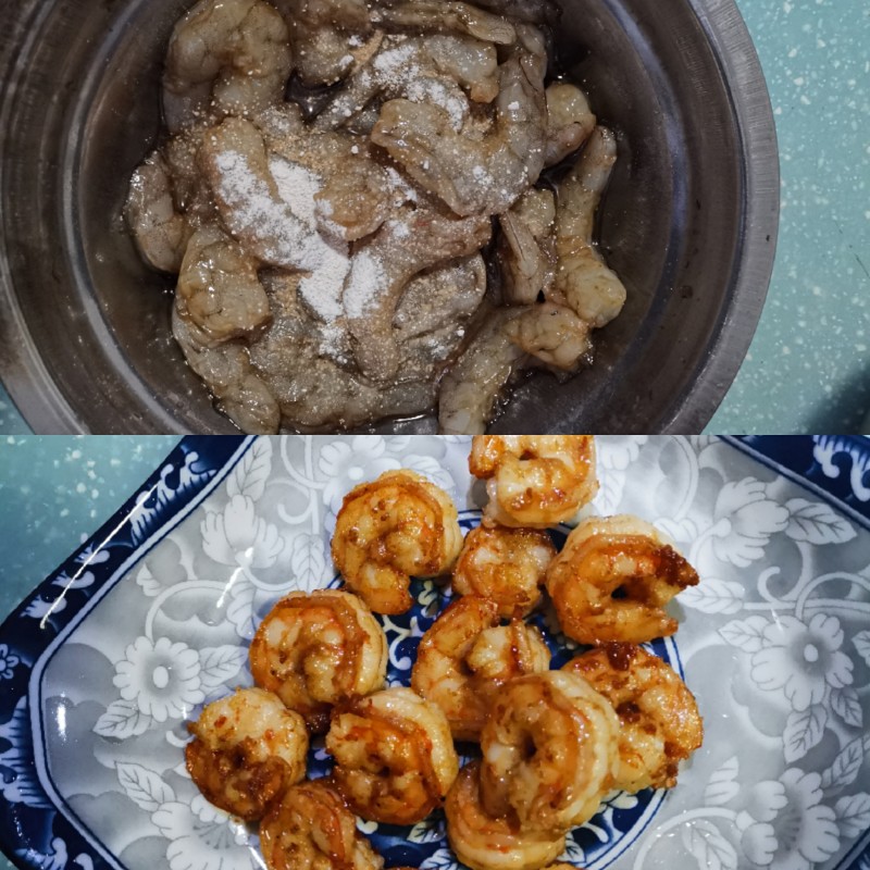 Steps for Making Breaded Shrimp Stir Fry