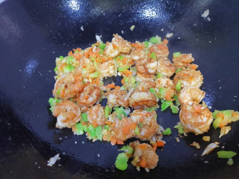 Steps for Making Breaded Shrimp Stir Fry