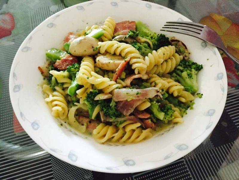 Creamy Mushroom Bacon Pasta