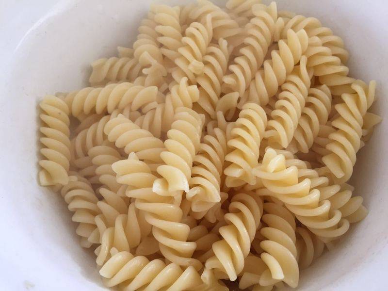 Steps to Make Creamy Mushroom Bacon Pasta