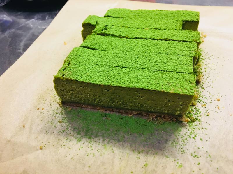 Steps for Making Matcha Cheesecake