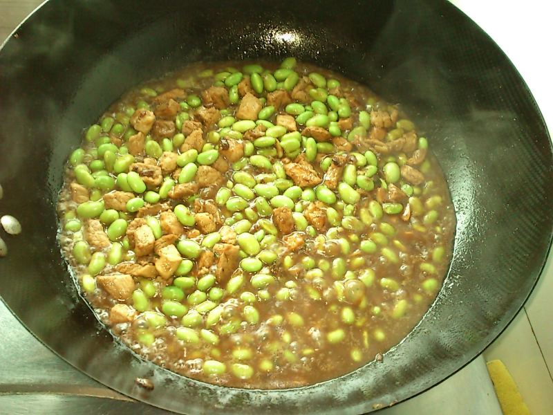 Summer Specialty Dish - Edamame with Mixed Sauce Cooking Steps