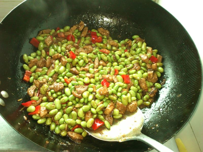 Summer Specialty Dish - Edamame with Mixed Sauce Cooking Steps