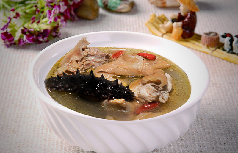 Sea Cucumber and Chicken Soup