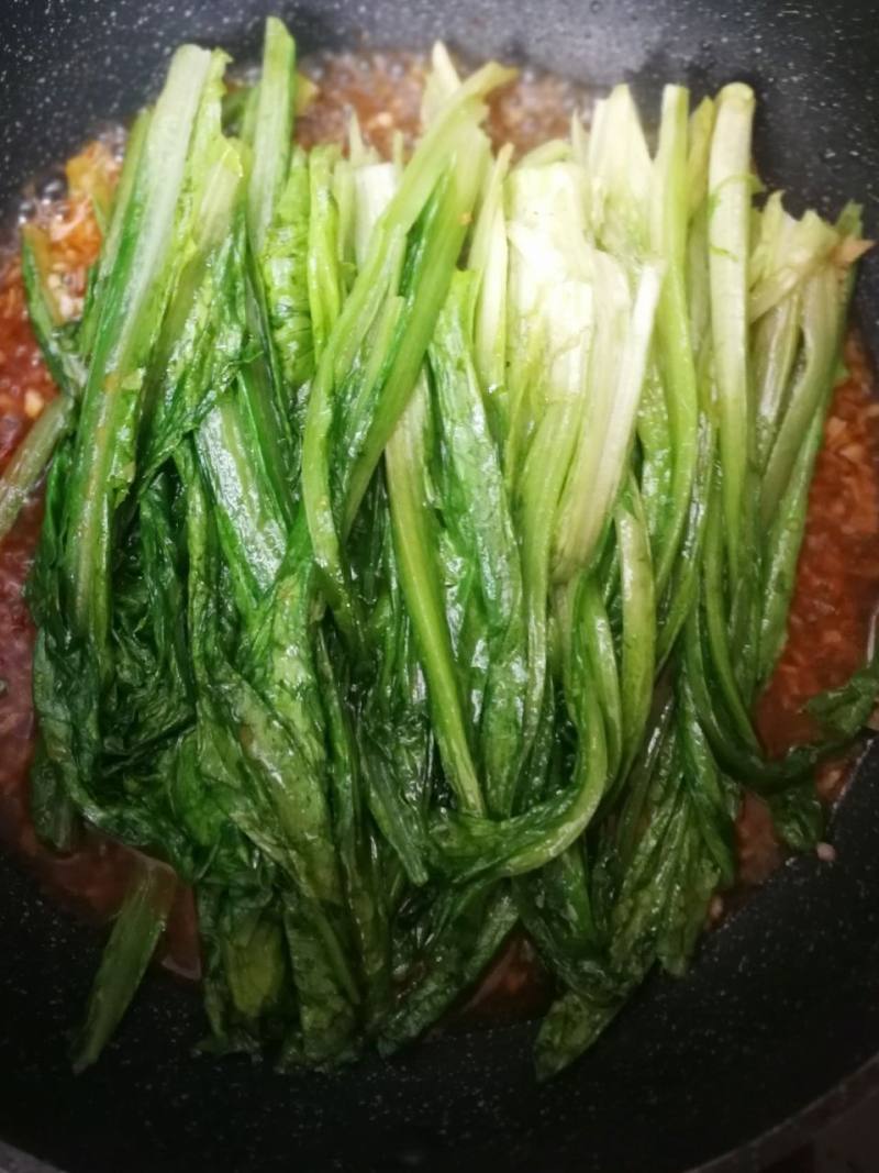 Steps for cooking Braised Oil Wheatgrass ~ <Quick and Easy Vegetarian Dish>