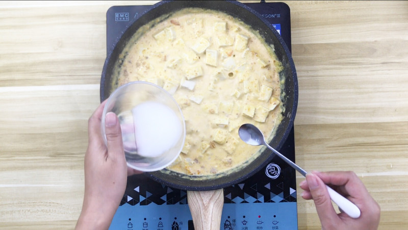 Steps for Cooking Delicious Salted Egg Yolk Shrimp Tofu