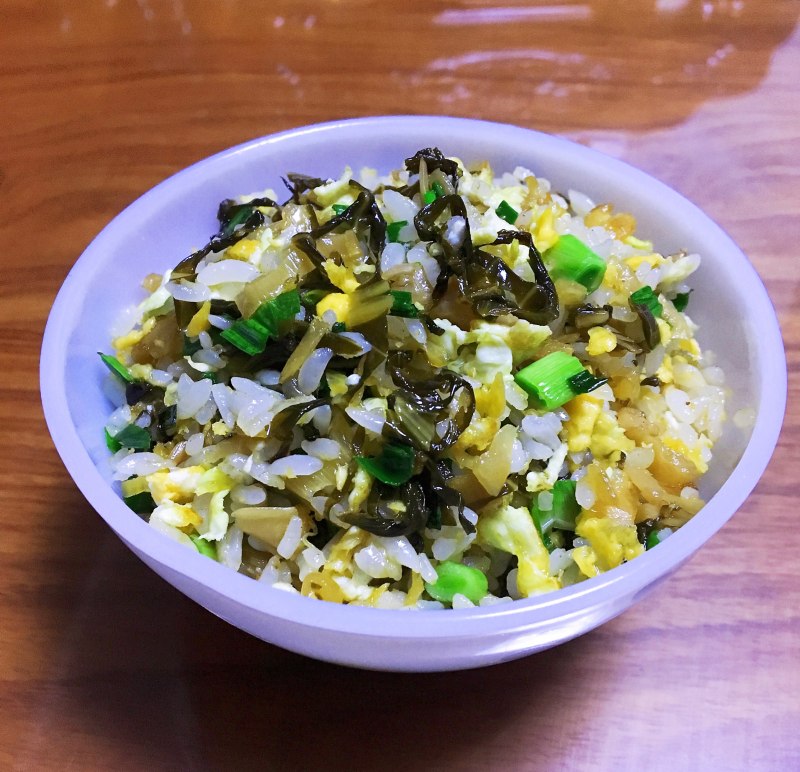 Pickled Vegetable and Egg Fried Rice