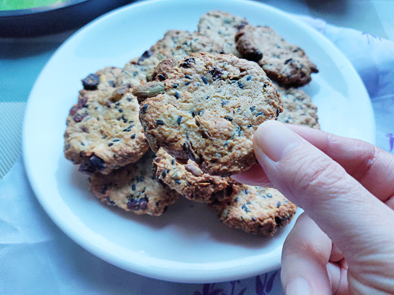 Air Fryer Baked Oatmeal Cookies