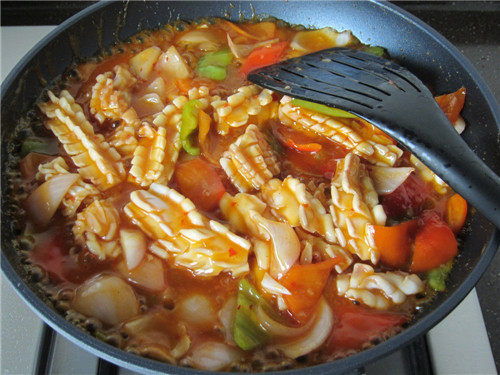 Steps for Making Sweet and Spicy Sauce Squid