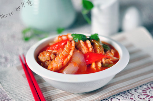 Sweet and Spicy Sauce Squid