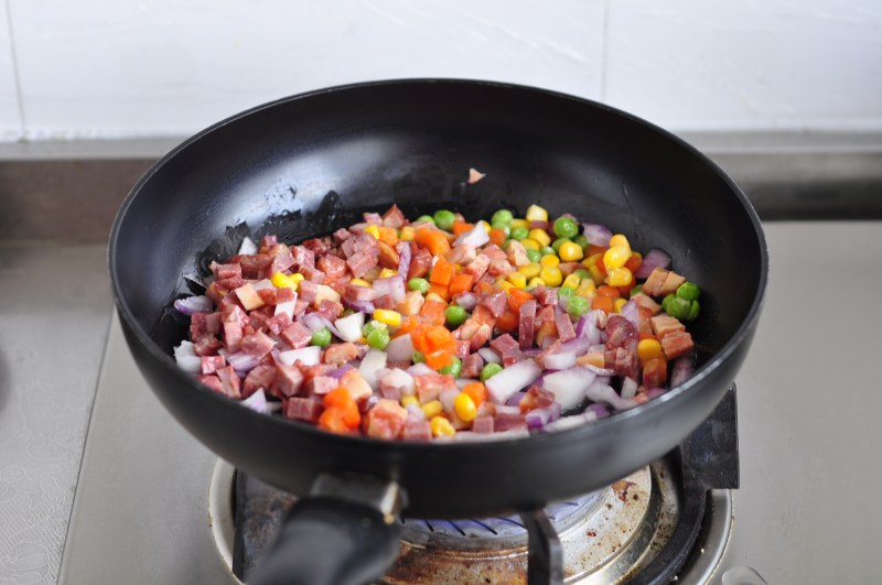 Steps to Make Char Siu Double Combo Fried Rice