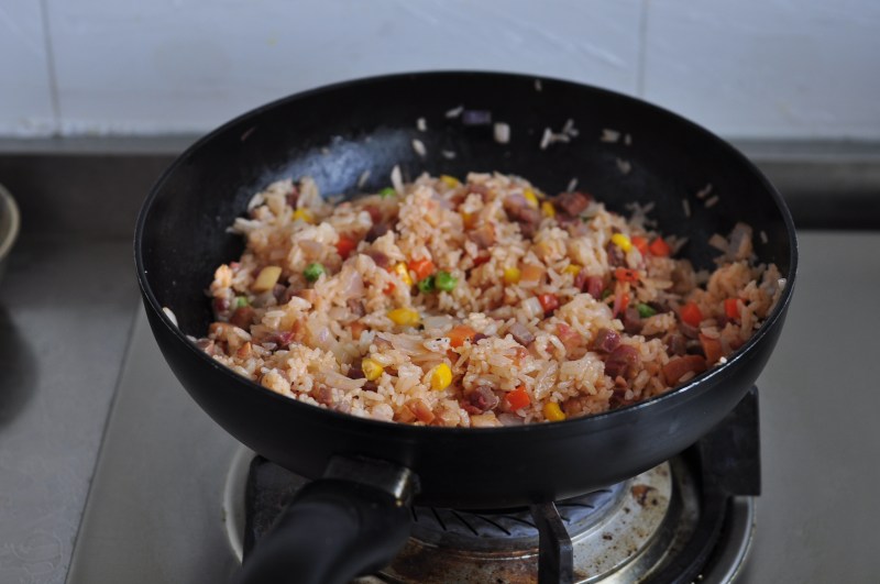 Steps to Make Char Siu Double Combo Fried Rice