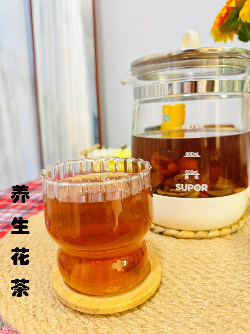 Healthy Flower Tea: Rose Lily Poria Tea