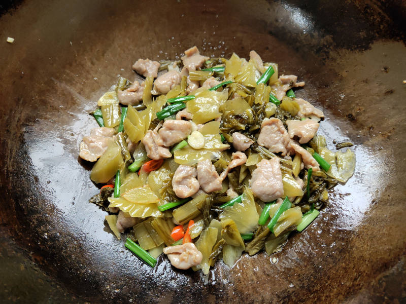 Sour Cabbage Stir-Fried Pork Slices Steps