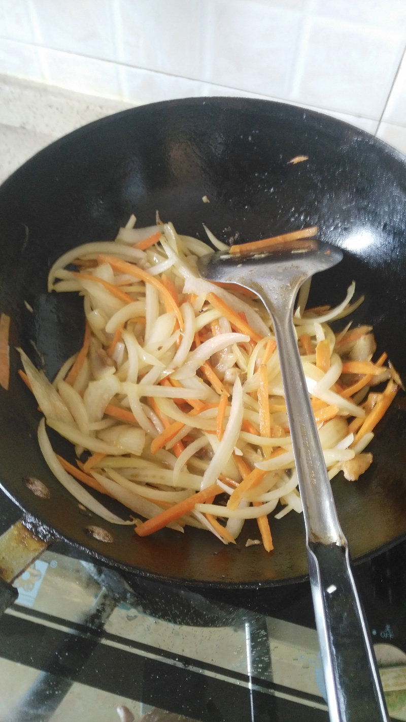 Steps for Carrot and Onion Stir Fry