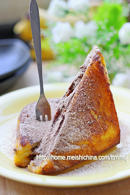 High-Calorie Afternoon Tea: Chocolate French Toast