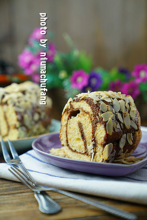 Almond Chocolate Cake Roll
