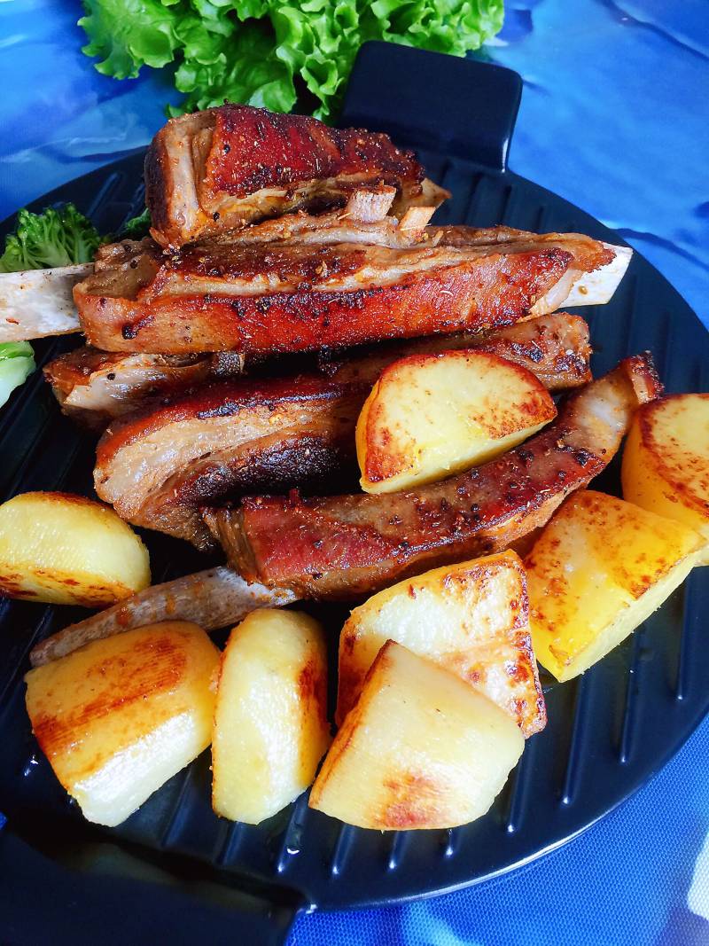 Steps for Pan-fried Lamb Chops