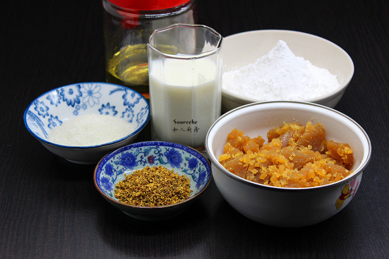 Osmanthus Grass Cake Making Steps