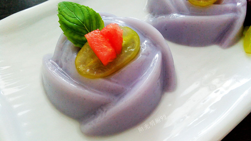 Taro Pudding [Simple and Quick Version] Step-by-Step