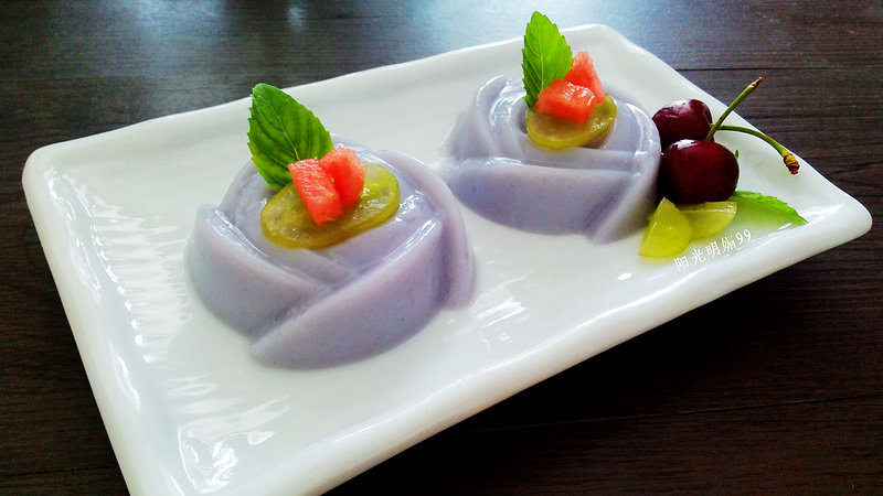 Taro Pudding [Simple and Quick Version] Step-by-Step