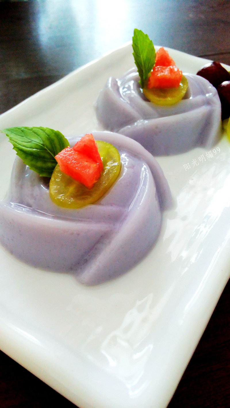 Taro Pudding [Simple and Quick Version] Step-by-Step