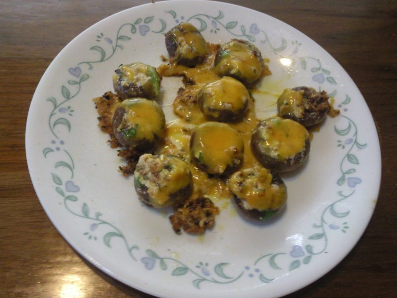 Cheese Stuffed Mushrooms! Pan-Fried!