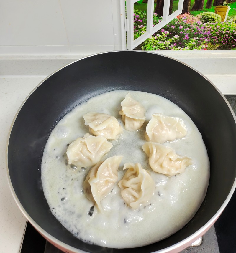 Steps for making homemade ice flower dumplings