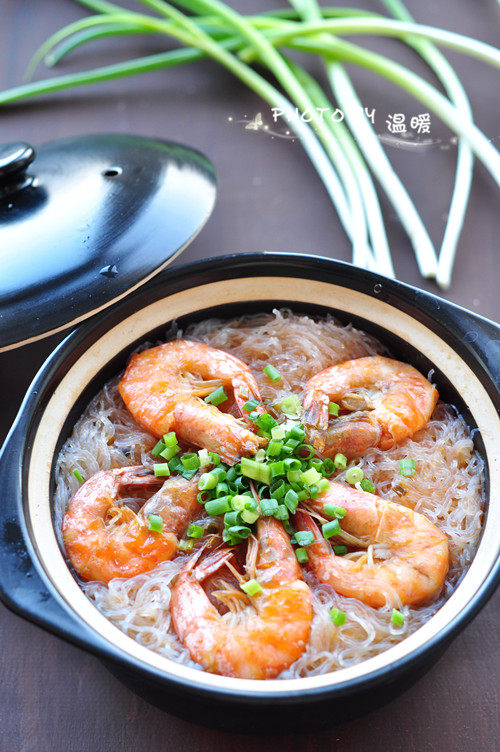 Shrimp and Vermicelli Clay Pot