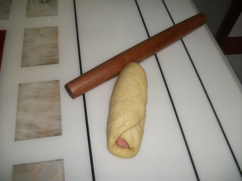 Corn Dog Roll Cooking Steps